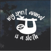 Sloth My Spirit Animal window decal Sticker