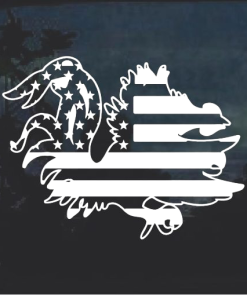 South Carolina Game Cock American Flag Decal Sticker