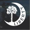 South Carolina Liberty Palm Tree Decal Sticker