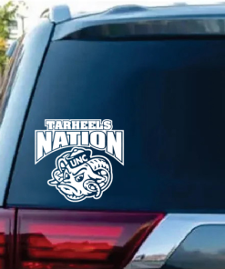 UNC Tarheels Nation Window Decal Sticker