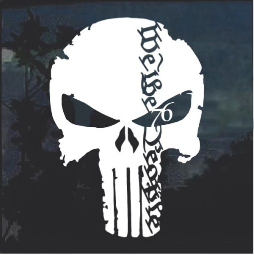 We the People Punisher Decal Sticker