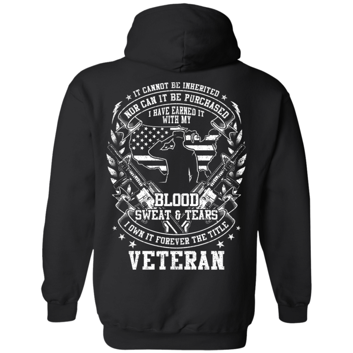 American Veteran Blood Sweat and Tears Hoodie