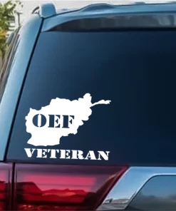 OEF Vetera window Decal Sticker