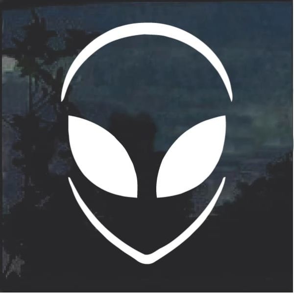 Alien Head Decal sticker a2