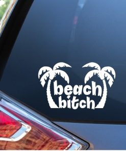 Beach bitch window decal sticker
