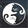 Cat Yin Yang Cat Window Decal Sticker