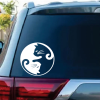 Cat Yin Yang Cat Window Decal Sticker