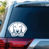 Dachshund Peeking a2 Window Decal Sticker