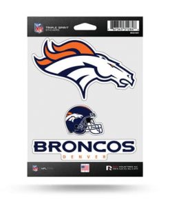 Denver Broncos Window Decal Sticker Set Officially Licensed NFL