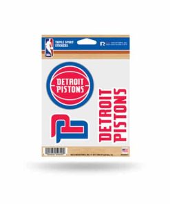 Detroit Pistons Window Decal Sticker Set NBA Officially Licensed