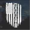 Dodge Weathered Flag Decal Sticker a2a