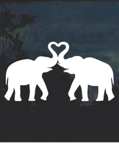 Elephant Silhouette window decal Sticker