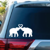 Elephant Silhouette window decal Sticker