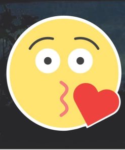 Emoji Blowing Kisses heart Decal Sticker