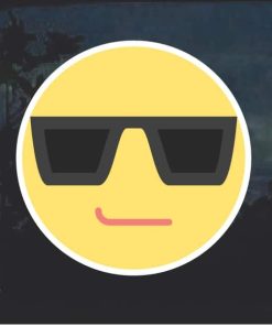 Emoji Cool Sunglasses Decal Sticker