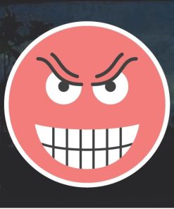 Emoji Evil Smile Decal Sticker