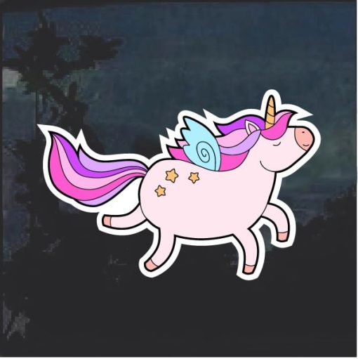 Flying Unicorn Window Decal Sticker