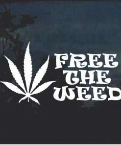 Free the weed Marijuana Cannabis Window Decal Sticker