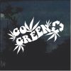Go Green Marijuana Cannabis Window Decal Sticker a2