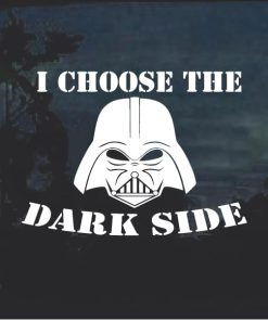 I choose the Dark Side Vader Star Wars Decal Sticker