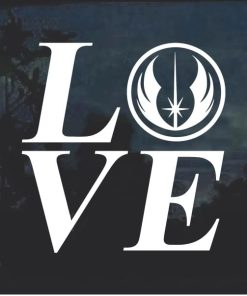 I love Jedi Star Wars Window Decal Sticker