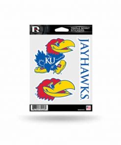 KU Jayhawks Window Decal Sticker Set Officially Licensed