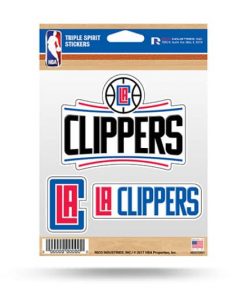 LA Clippers Window Decal Sticker Set NBA Officially Licensed