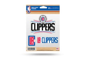 LA Clippers Window Decal Sticker Set NBA Officially Licensed