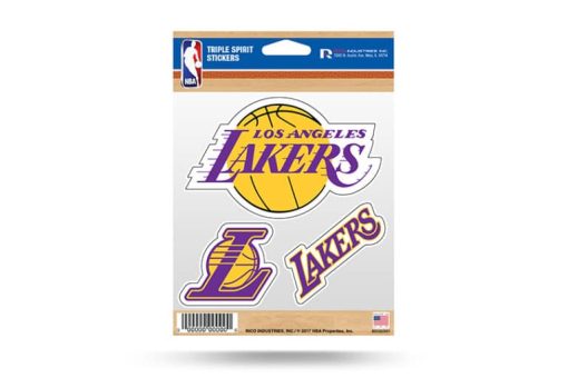 LA Lakers Los Angeles Window Decal Sticker Set NBA Officially Licensed