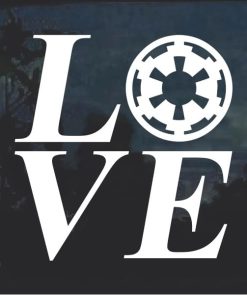 Love Galactic Empire star wars Window Decal Sticker