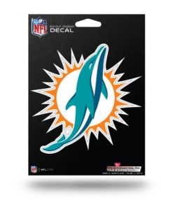 Miami Dolphins Window Decal Sticker Officially Licensed NFL