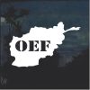 OEF Window Decal Sticker