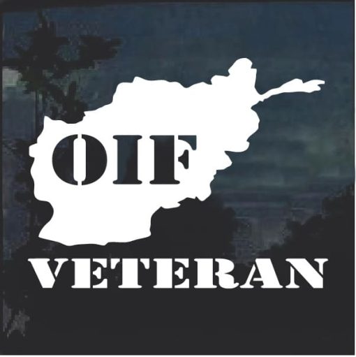 OIF Veteran Window Decal Sticker