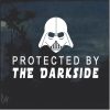 Protected by the Dark Side Darth Vader Window Decal Sticker