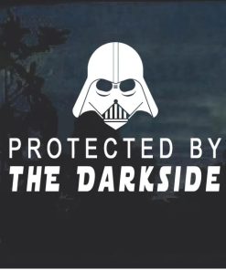 Protected by the Dark Side Darth Vader Window Decal Sticker