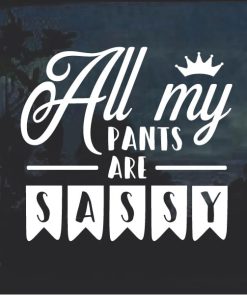 Sassy Pants Window Decal Sticker