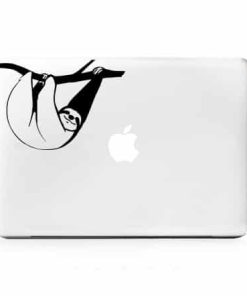 Sloth Monkey Hanging Laptop Decal Sticker