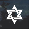 Star of David window decal Sticker