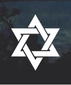 Star of David window decal Sticker