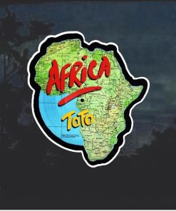 Toto Africa Full Color Window Decal Sticker