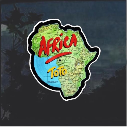 Toto Africa Full Color Window Decal Sticker
