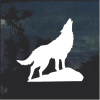 Wolf Howling a3 window decal Sticker