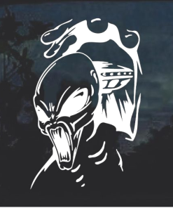 Alien and UFO window decal Sticker