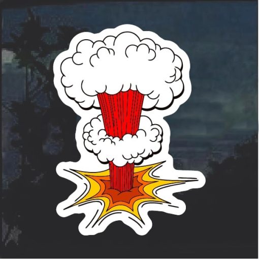 Atom Bomb Decal Sticker