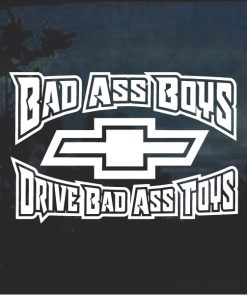 Bad Ass Boys Chevy 2 Window Decal Sticker