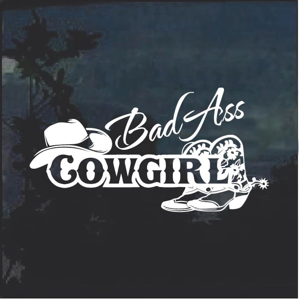 cowgirl decals for trucks