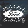 Bad Ass Girls Ford 2 Window Decal Sticker