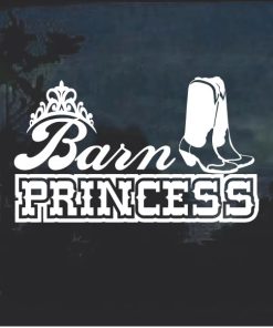 Barn Princess Window Decal Sticker