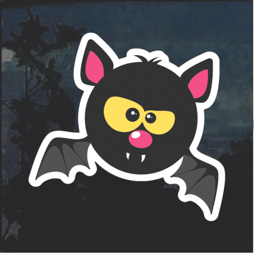 Bat Emoji Window Decal Sticker