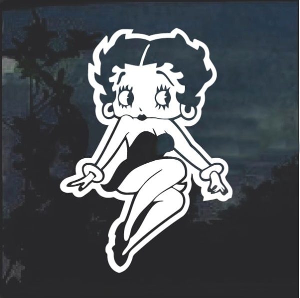 Betty Boop 2 Window Decal Sticker
